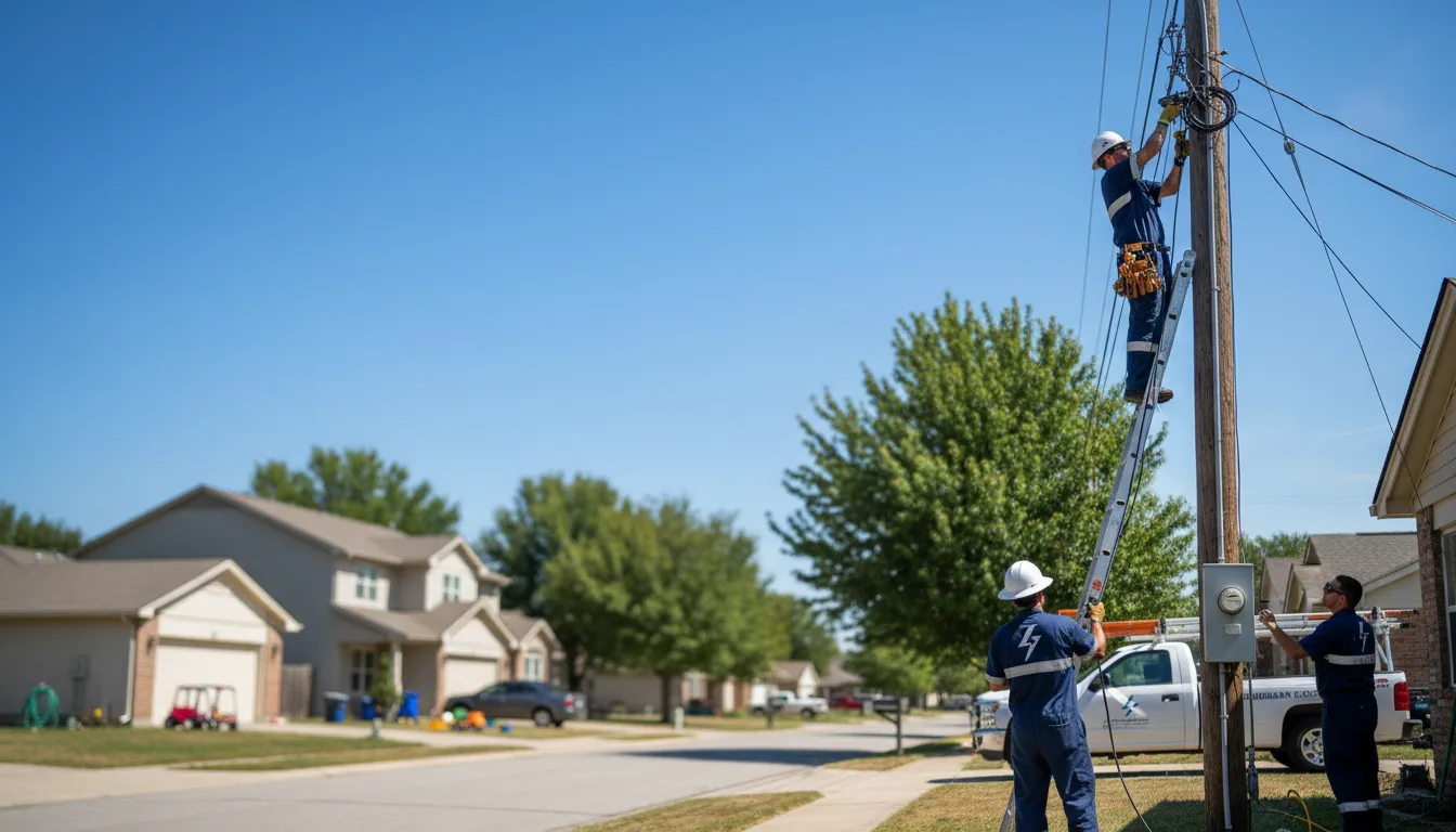 Residential electrician providing installation services in Mathews, AL